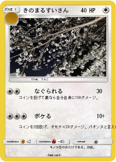 Pokemon きのまるすいさん