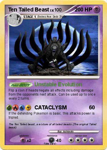Pokemon Ten Tailed Beast