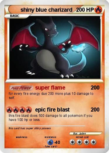 Pokemon shiny blue charizard