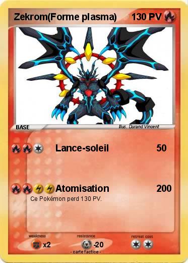 Pokemon Zekrom(Forme plasma)