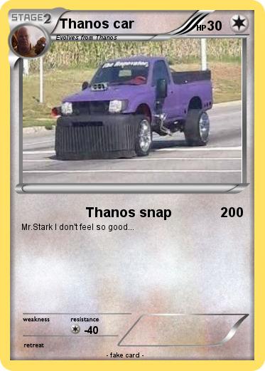 Pokemon Thanos car