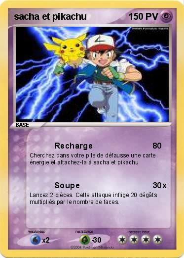 Pokemon sacha et pikachu
