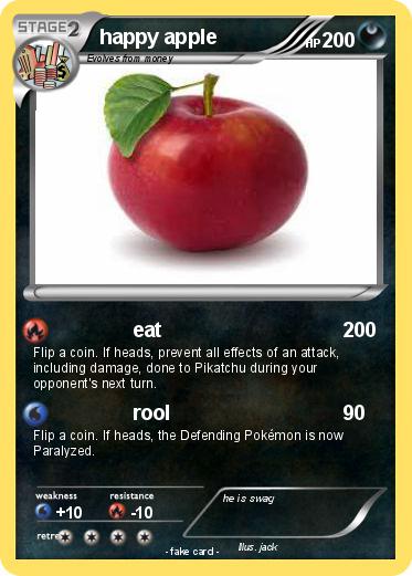 Pokemon happy apple