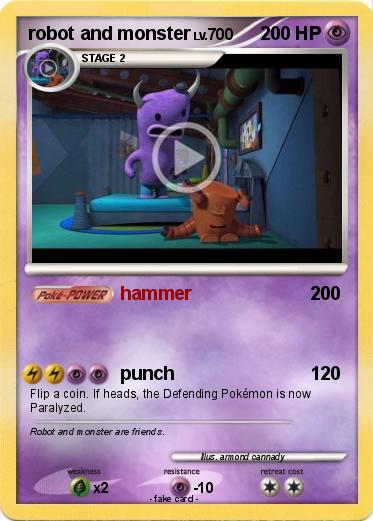 Pokemon robot and monster