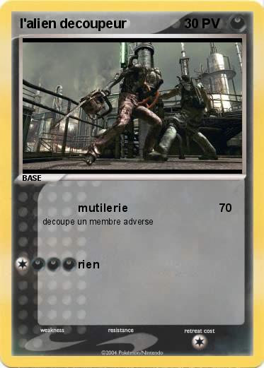 Pokemon l'alien decoupeur
