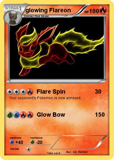 Pokemon glowing Flareon