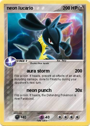 Pokemon neon lucario