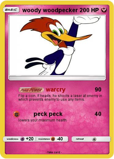 Pokemon woody woodpecker