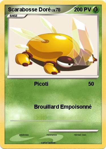 Pokemon Scarabosse Doré