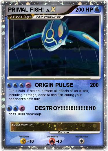 Pokemon PRIMAL FISH!