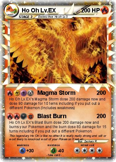 Pokemon Ho Oh Lv.EX