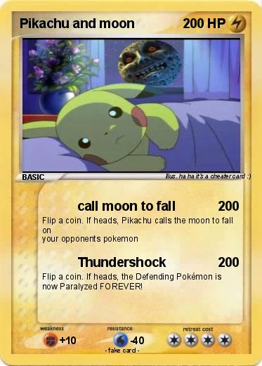 Pokemon Pikachu and moon