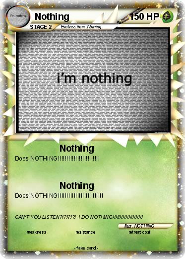Pokemon Nothing
