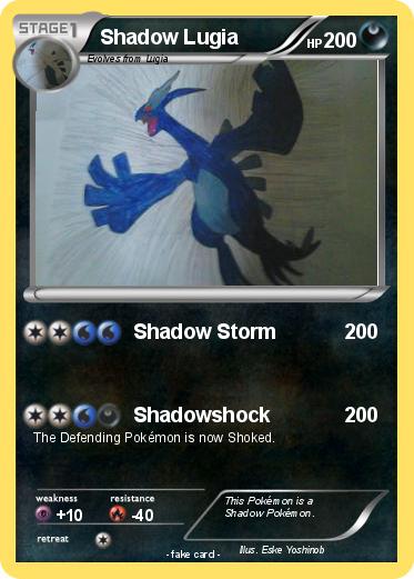 Pokemon Shadow Lugia