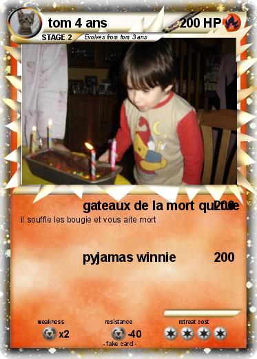 Pokemon tom 4 ans