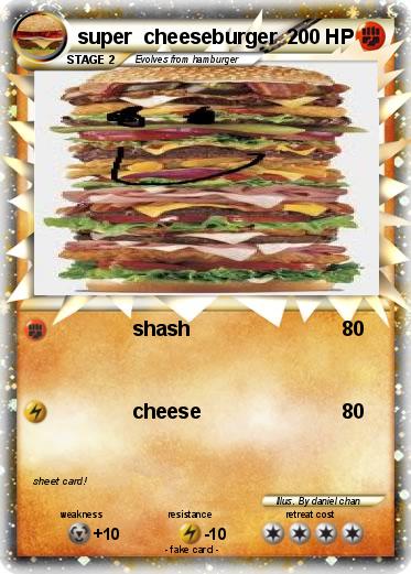 Pokemon super  cheeseburger