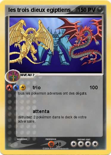 Pokemon les trois dieux egiptiens 