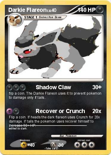 Pokemon Darkie Flareon