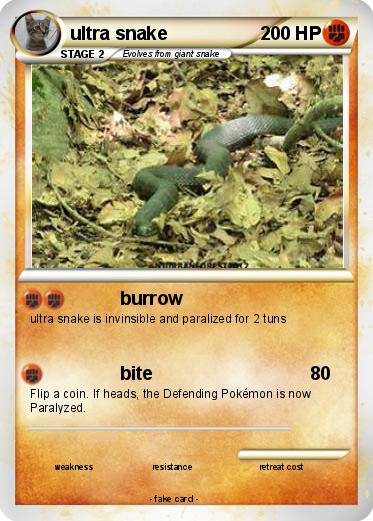Pokemon ultra snake