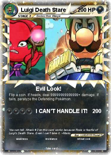 Pokemon Luigi Death Stare