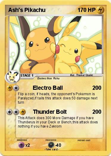 Pokemon Ash's Pikachu