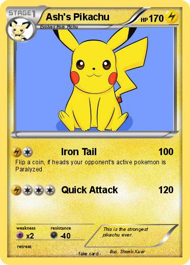 Pokemon Ash's Pikachu