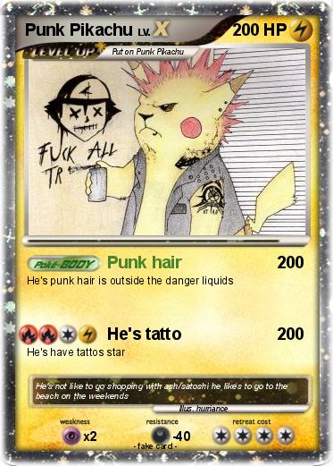 Pokemon Punk Pikachu