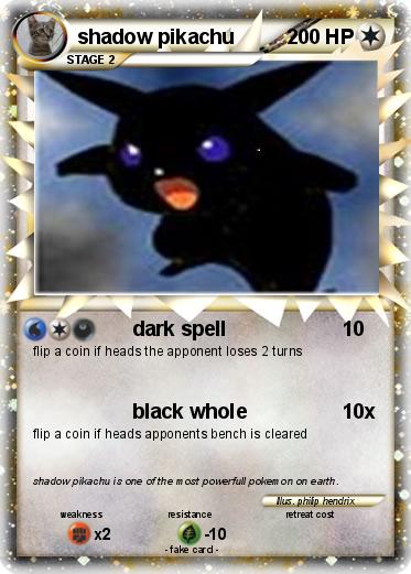 Pokemon shadow pikachu
