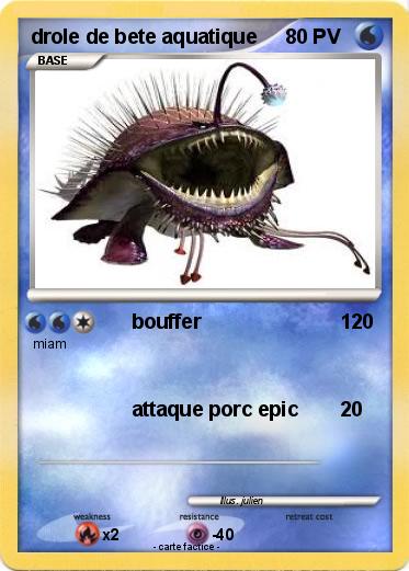 Pokemon drole de bete aquatique
