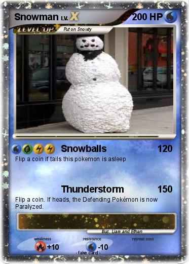 Pokemon Snowman