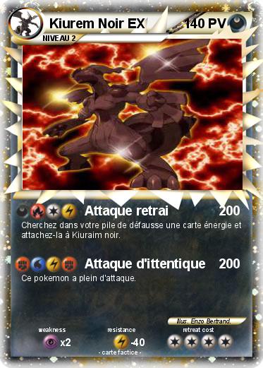 Pokemon Kiurem Noir EX