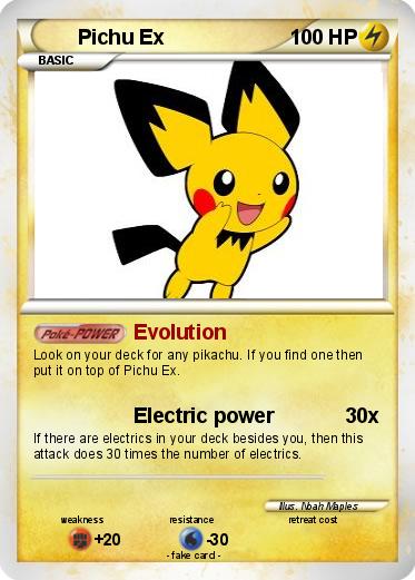Pokemon Pichu Ex