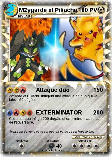 Pokemon MZygarde et Pikachu
