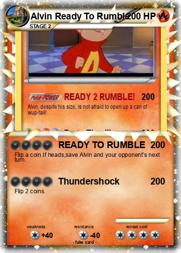Pokemon Alvin Ready To Rumble