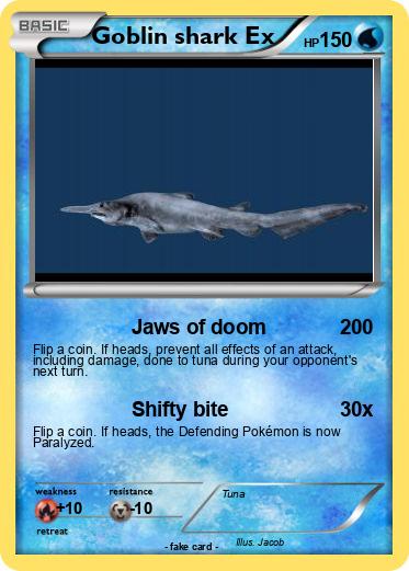 Pokemon Goblin shark Ex
