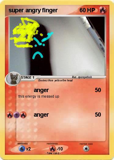 Pokemon super angry finger