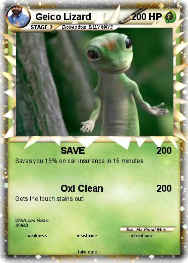 Pokemon Geico Lizard