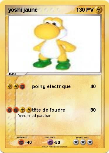 Pokemon yoshi jaune