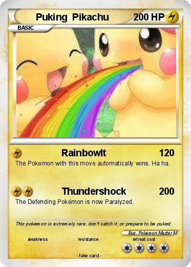 Pokemon Puking  Pikachu