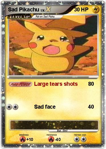 Pokemon Sad Pikachu