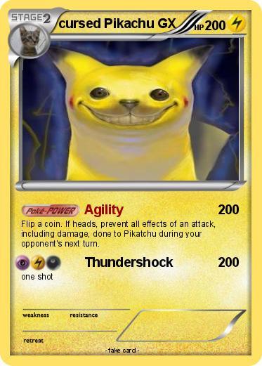 Pokemon cursed Pikachu GX
