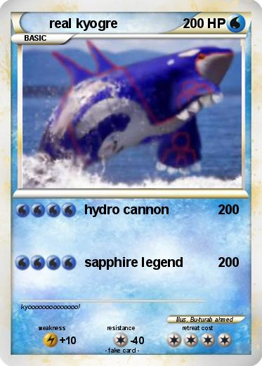 Pokemon real kyogre