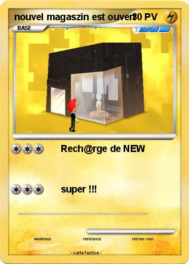 Pokemon nouvel magaszin est ouvert