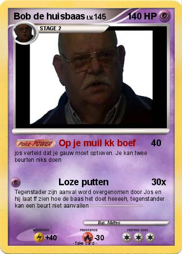 Pokemon Bob de huisbaas