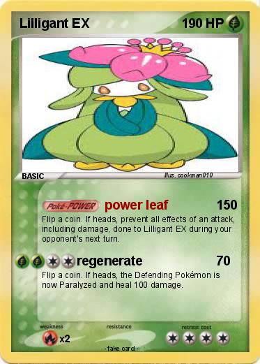 Pokemon Lilligant EX