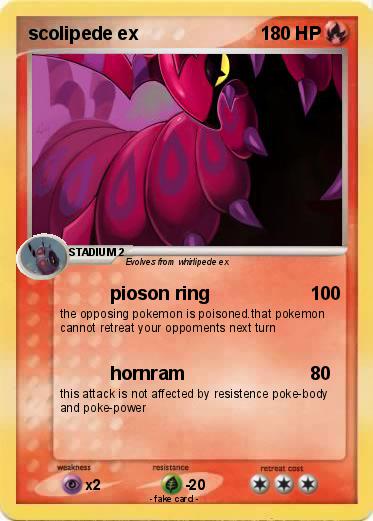 Pokemon scolipede ex