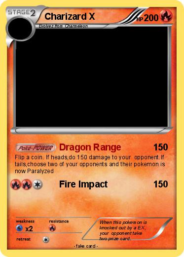 Pokemon Charizard X