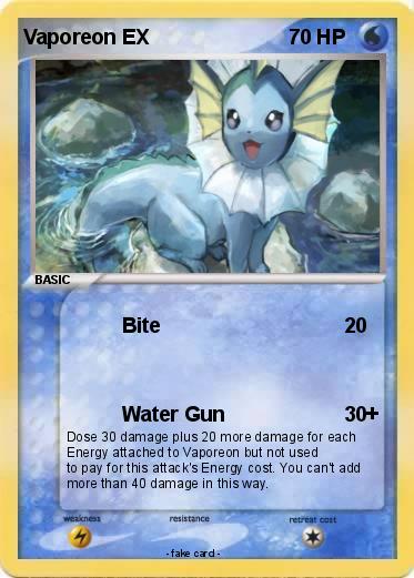 Pokemon Vaporeon EX
