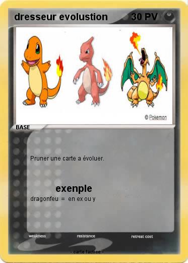 Pokemon dresseur evolustion
