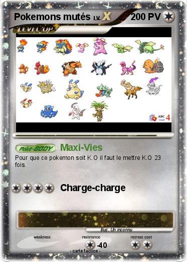 Pokemon Pokemons mutés